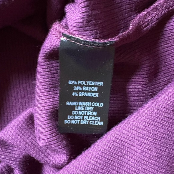 Lulu's Phenomenal Feeling Long Sleeve Turtleneck Bodycon Dress Small Dark Purple - Picture 12 of 12